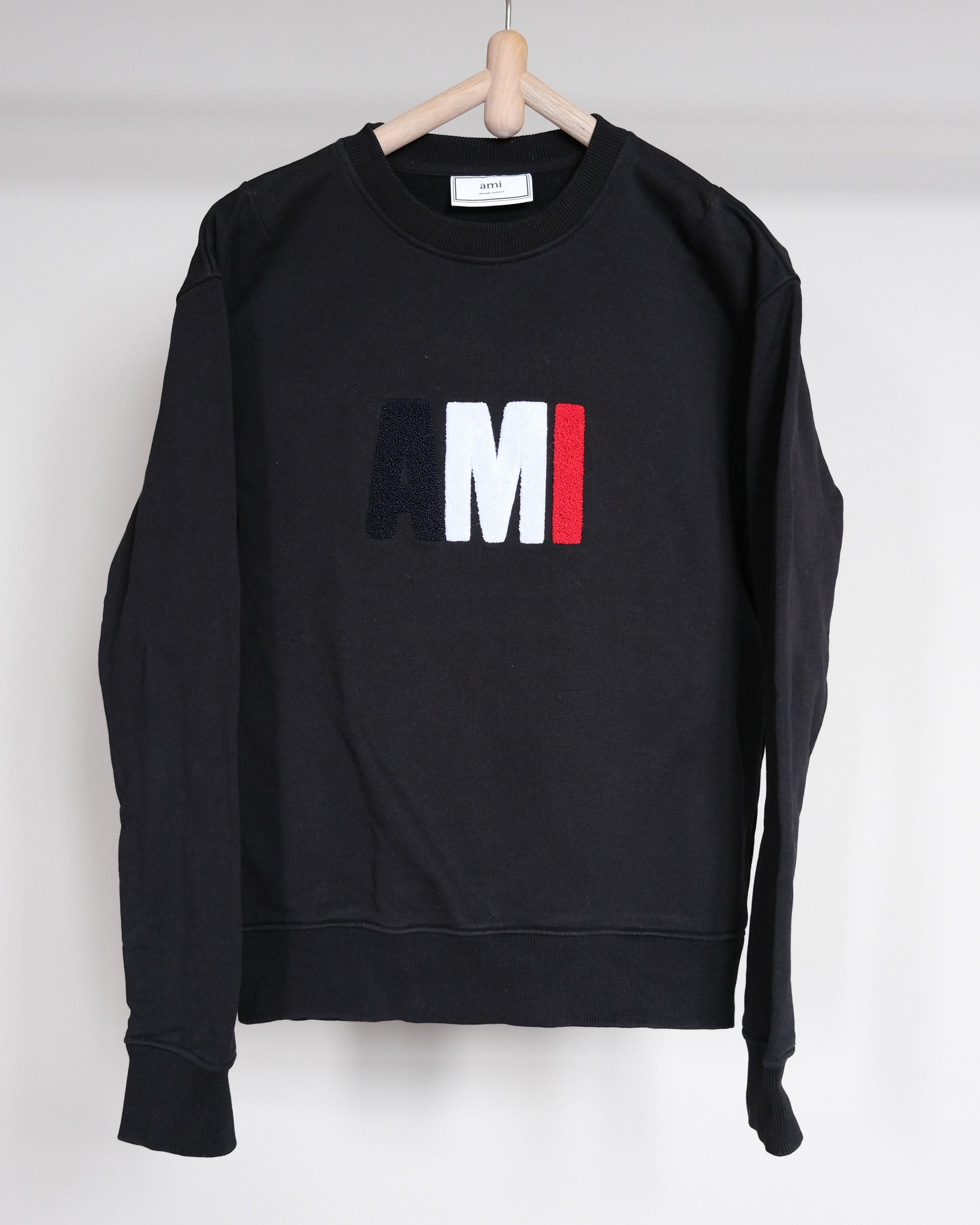 Logo embroidered crewneck sweatshirt