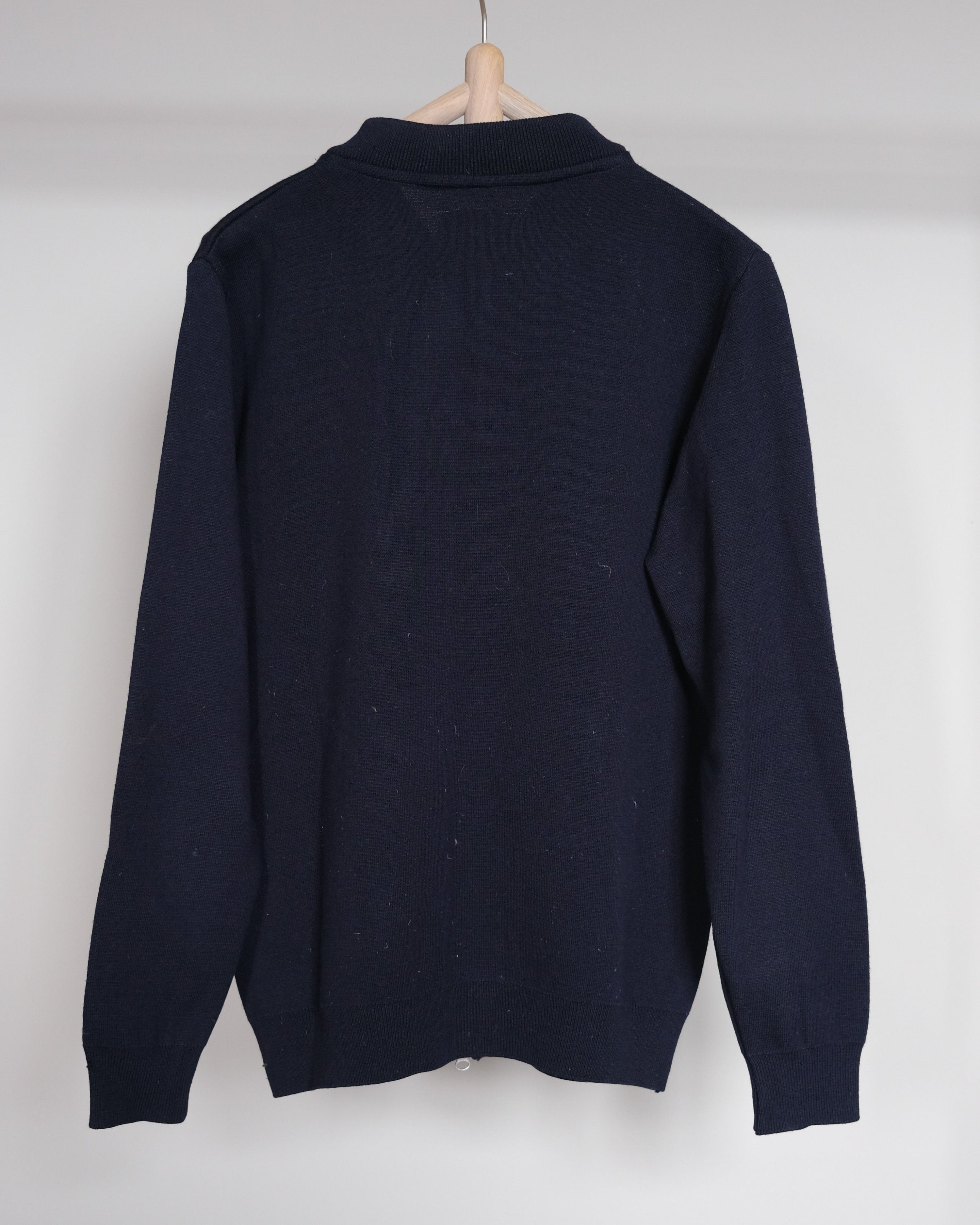 Merino zip cardigan