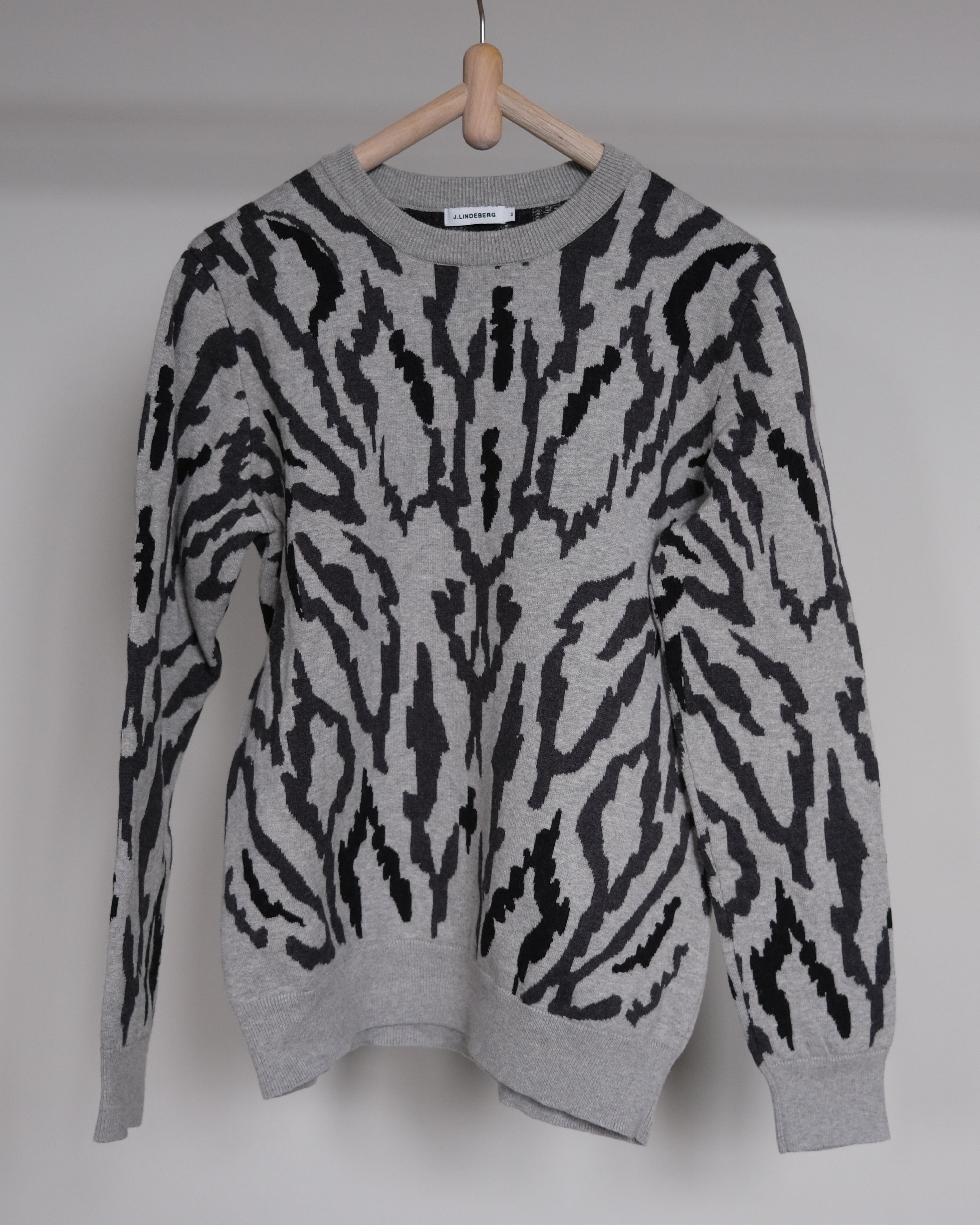 Zebra crewneck knitwear