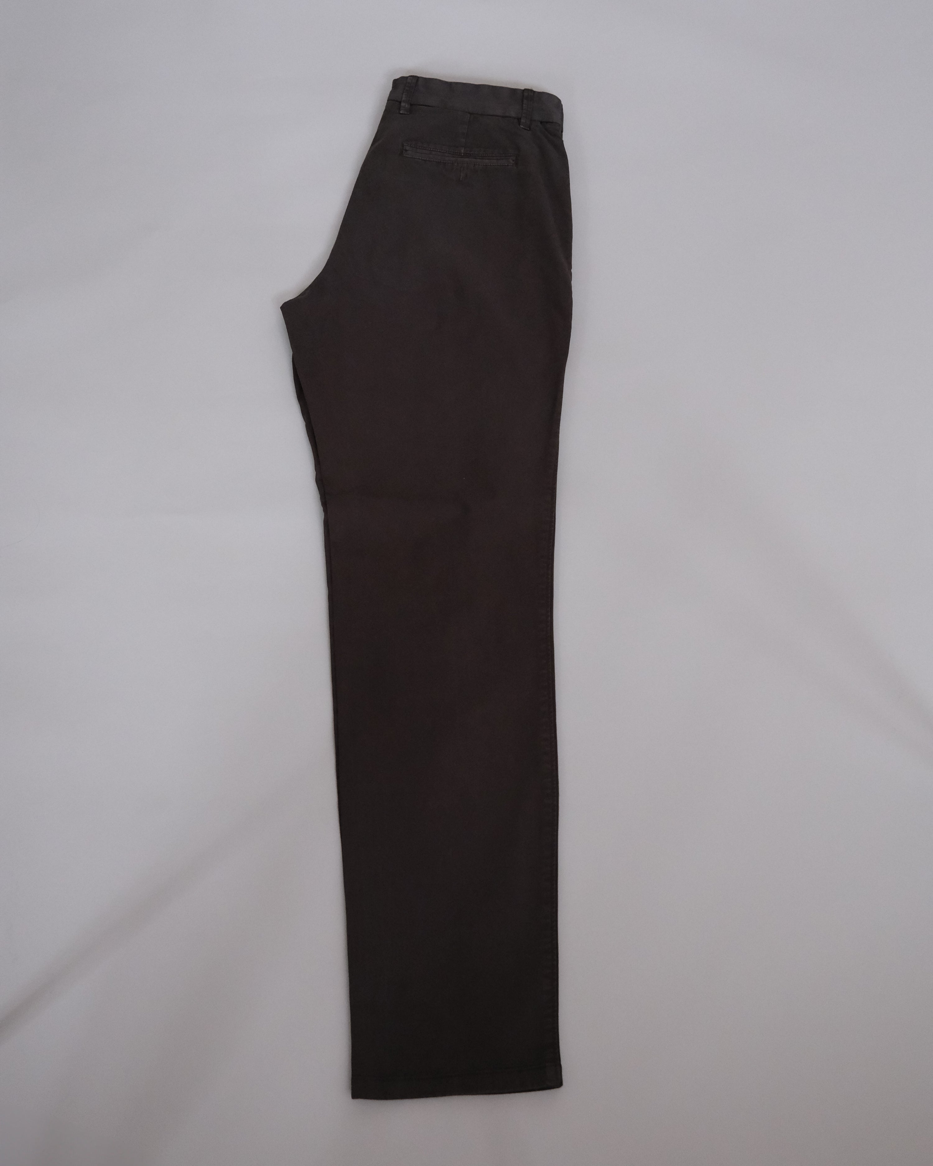 Cotton Twill Slim Trousers