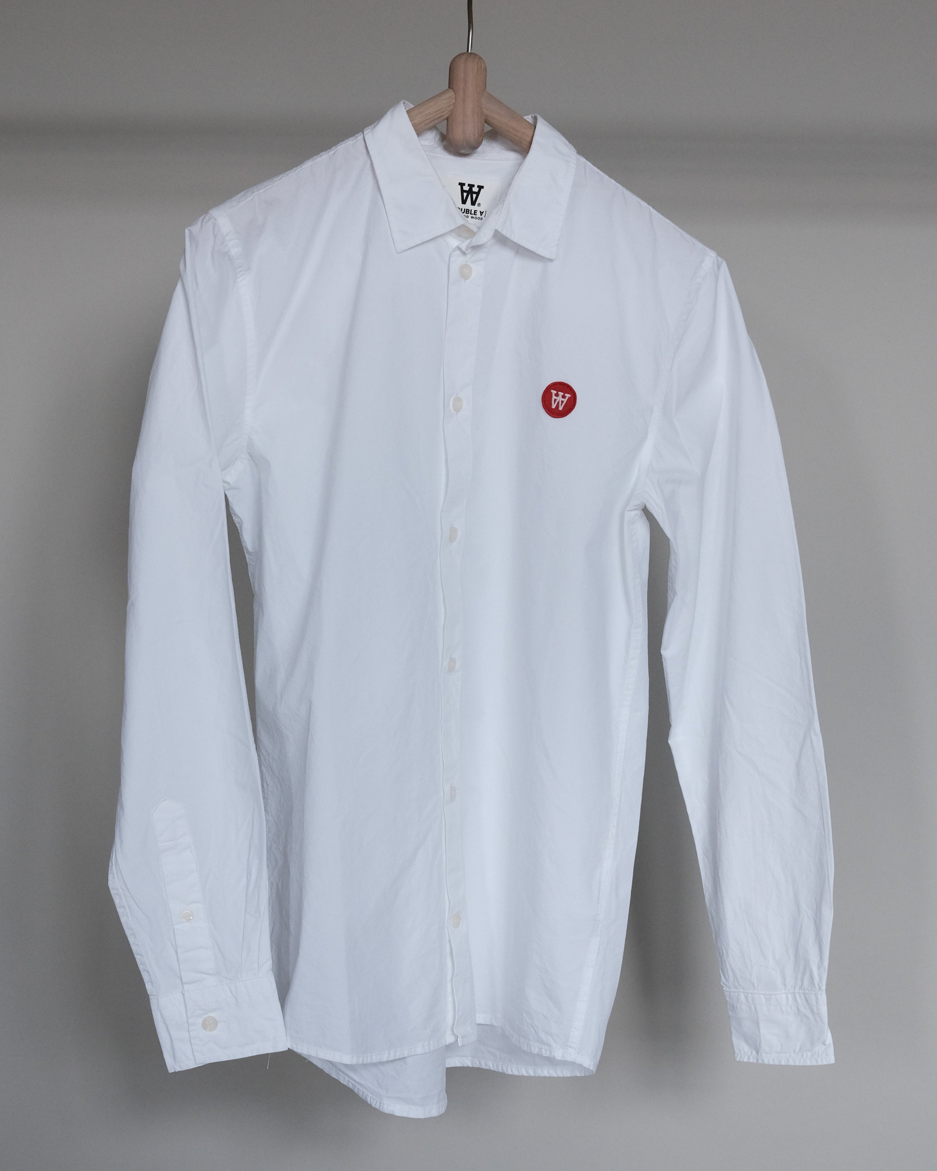 "Kay" small logo embroidered shirt
