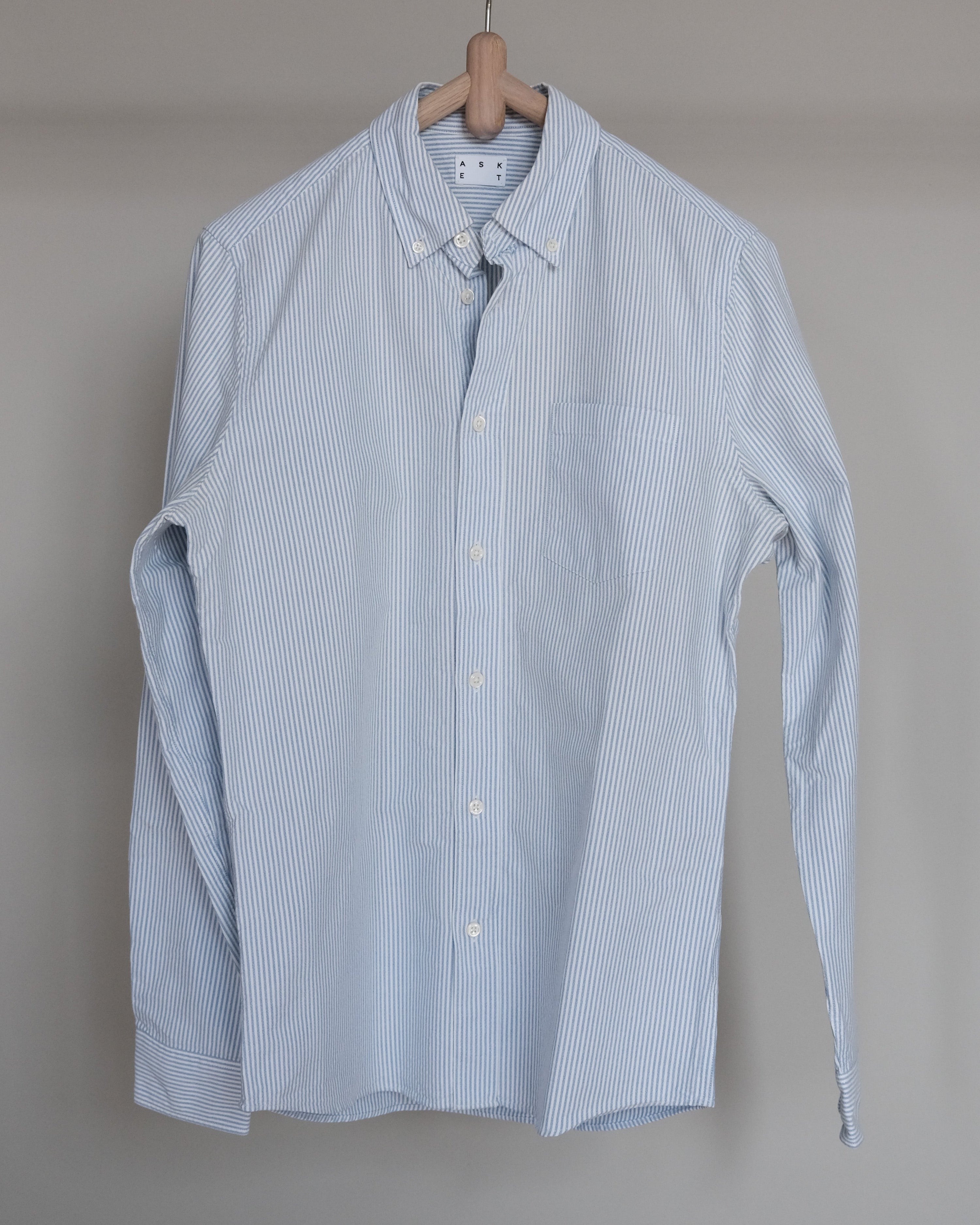 Striped pocket Oxford shirt