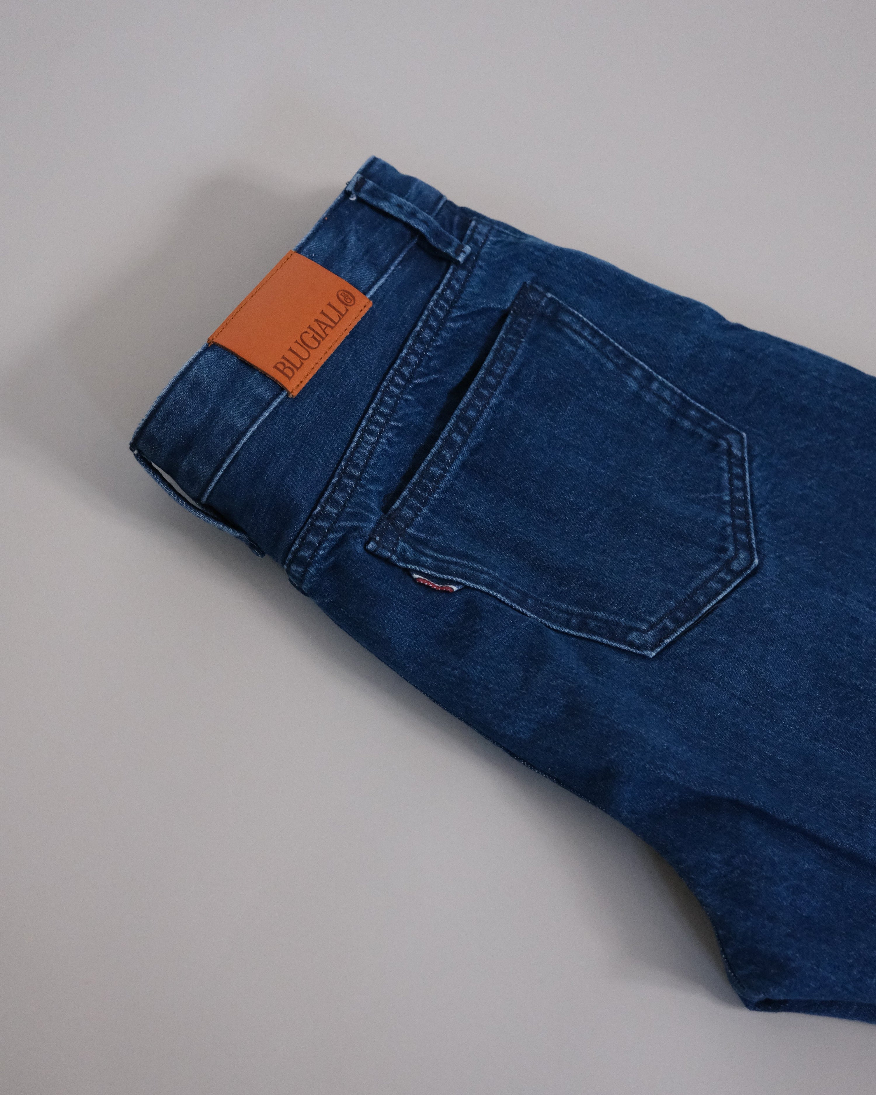 13oz mid-blue jeans