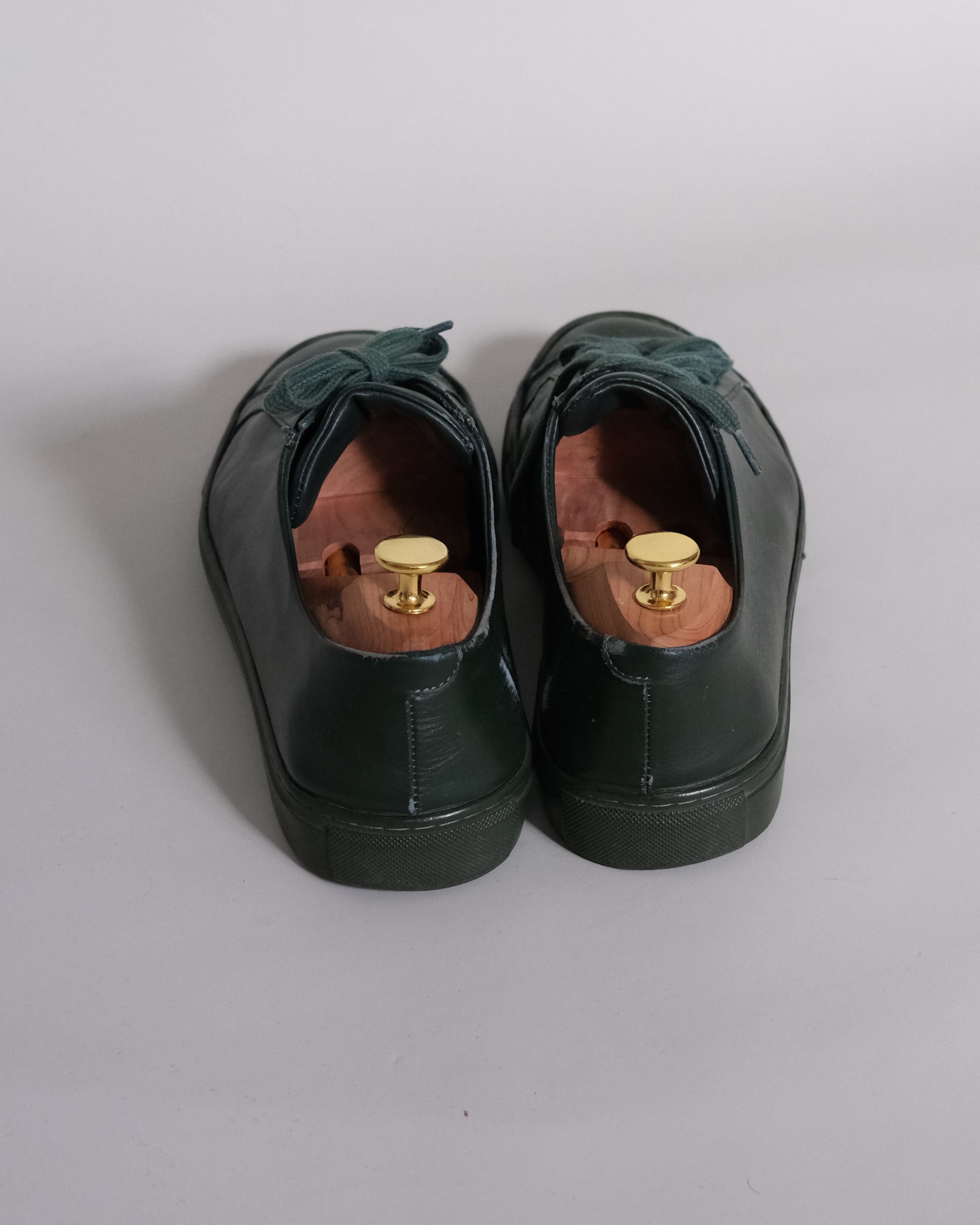 Painted leather sneakers