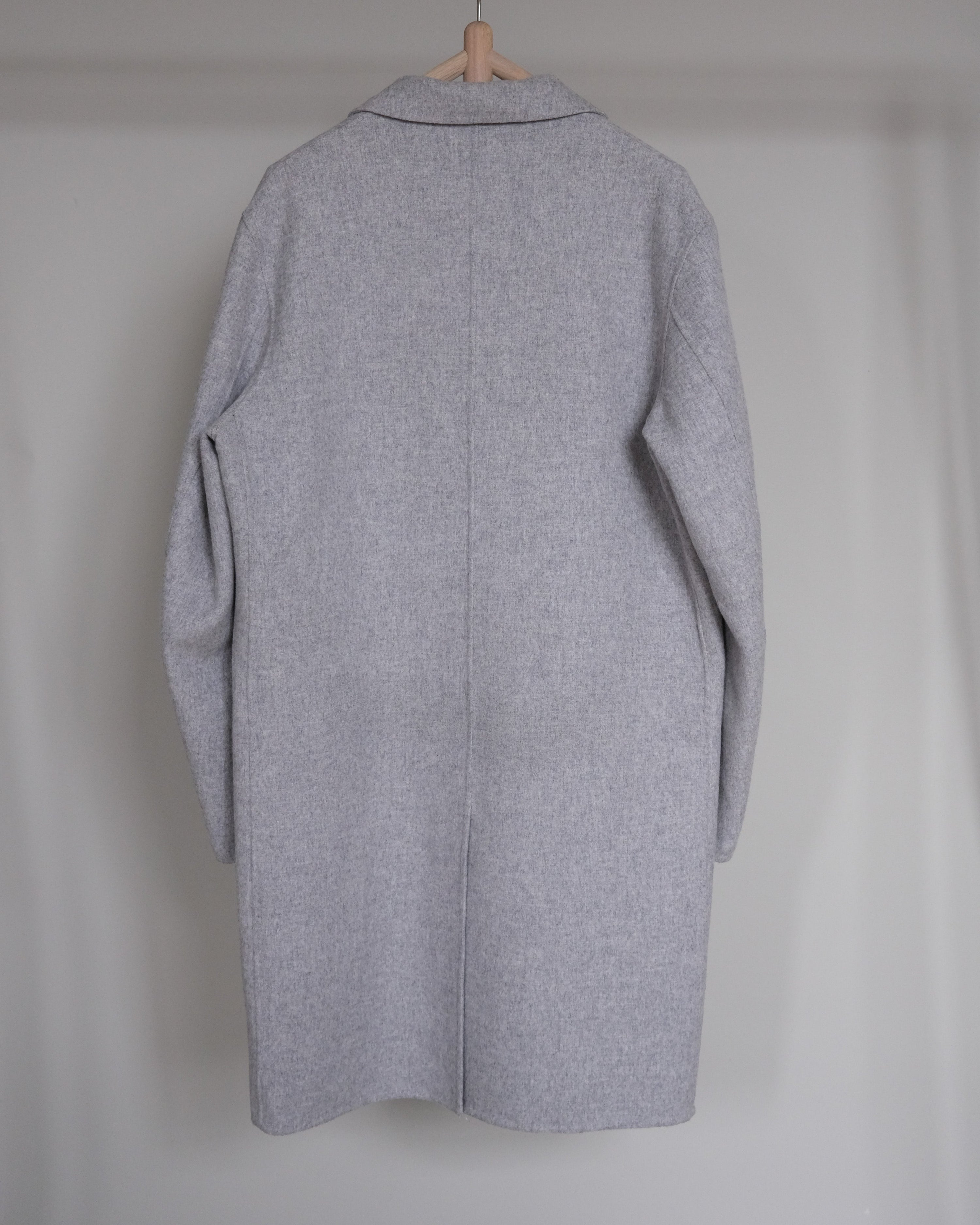 Cashmere and wool mix unlined coat